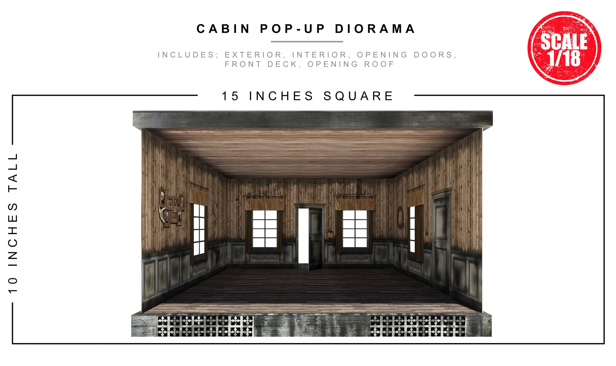 Cabin Pop-Up Diorama (1/18) – Extreme-Sets
