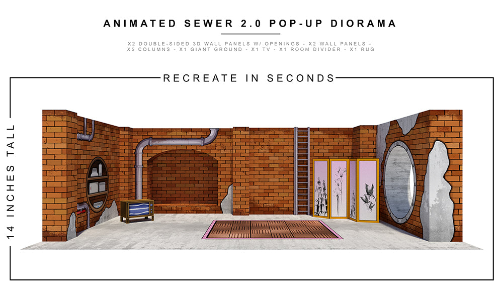 Animated Sewer 2.0 Pop-Up Diorama 1/12 – Extreme-Sets