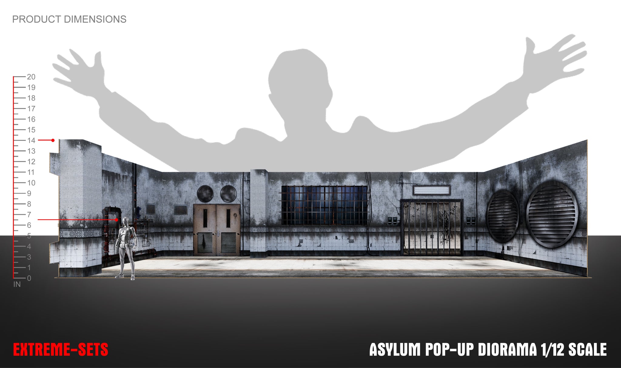 Asylum Pop-Up Diorama 1/12 – Extreme-Sets