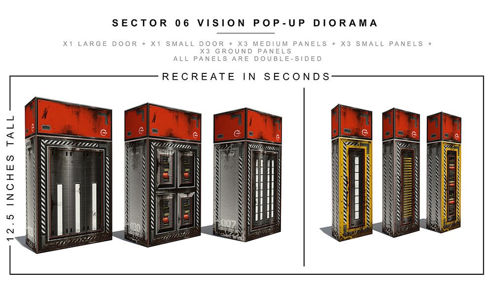 スポーツトイ・アクショントイ Onedrop diorama Sector 06 Vision Pop-Up Diorama 1/12 – Extreme-Sets